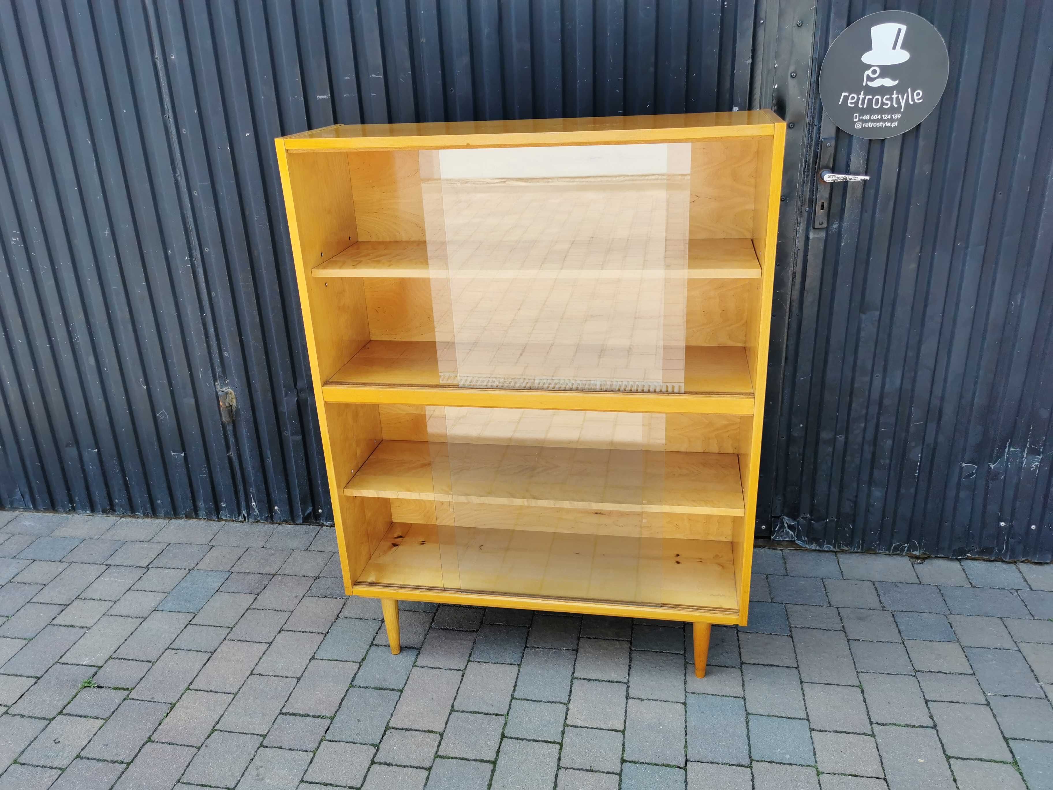 Biblioteczka, gablota Český Nábytek, Czechosłowacja '60 Design, RETRO