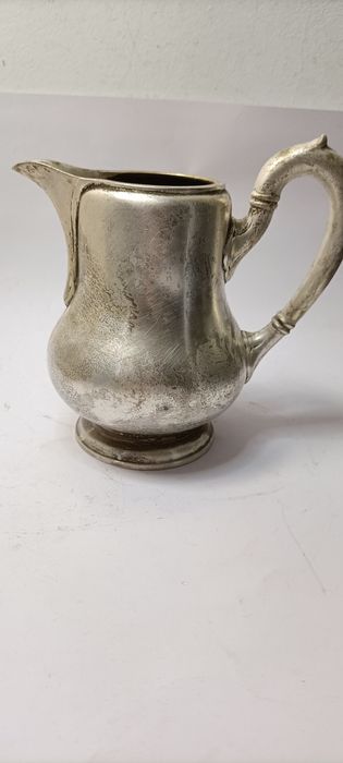 Stary posrebrzany dzbanek mlecznik Original Wellner lata 40. T3