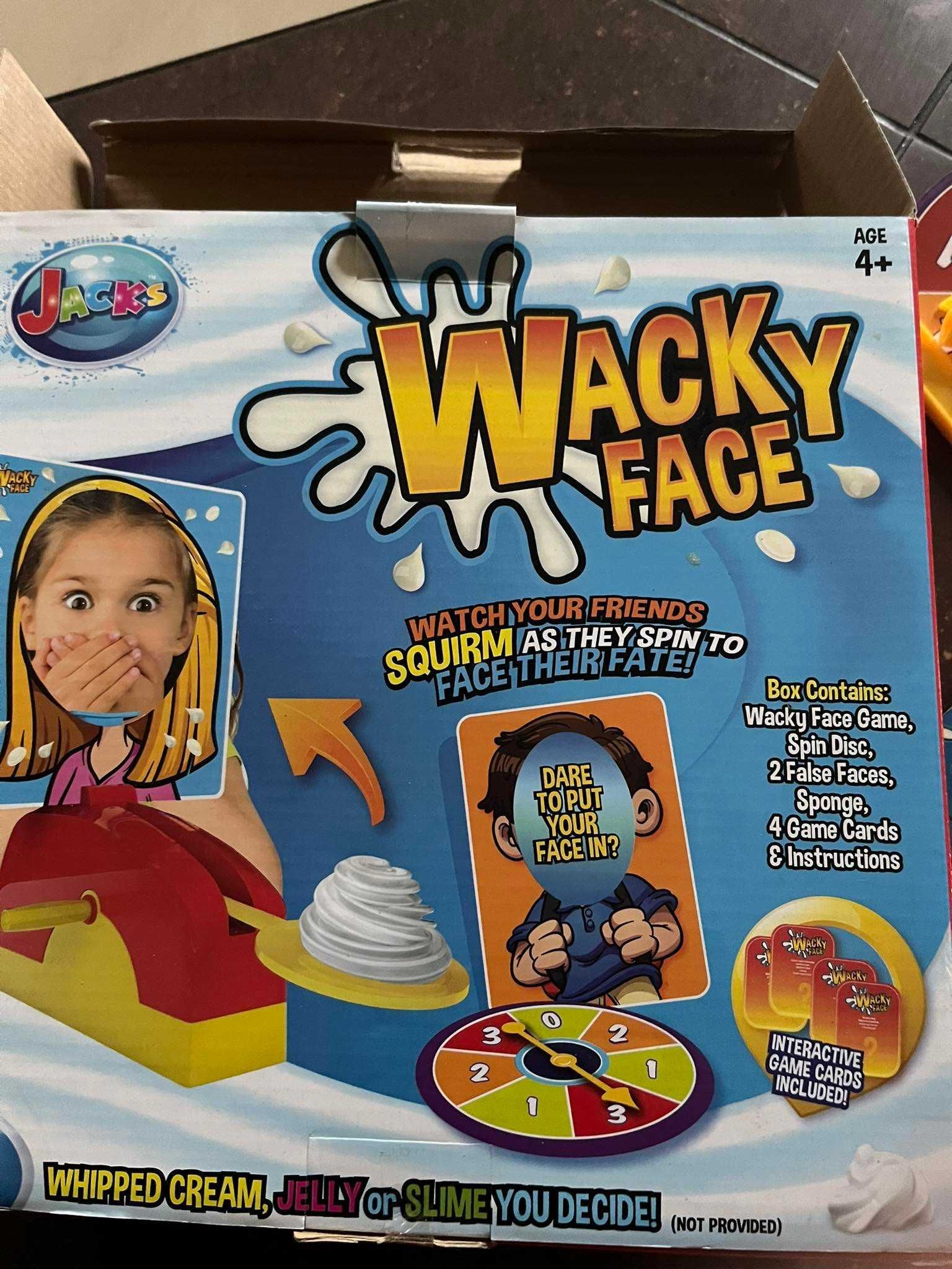 Gra Jacks  Wacky Face, Ciastkiem w twarz