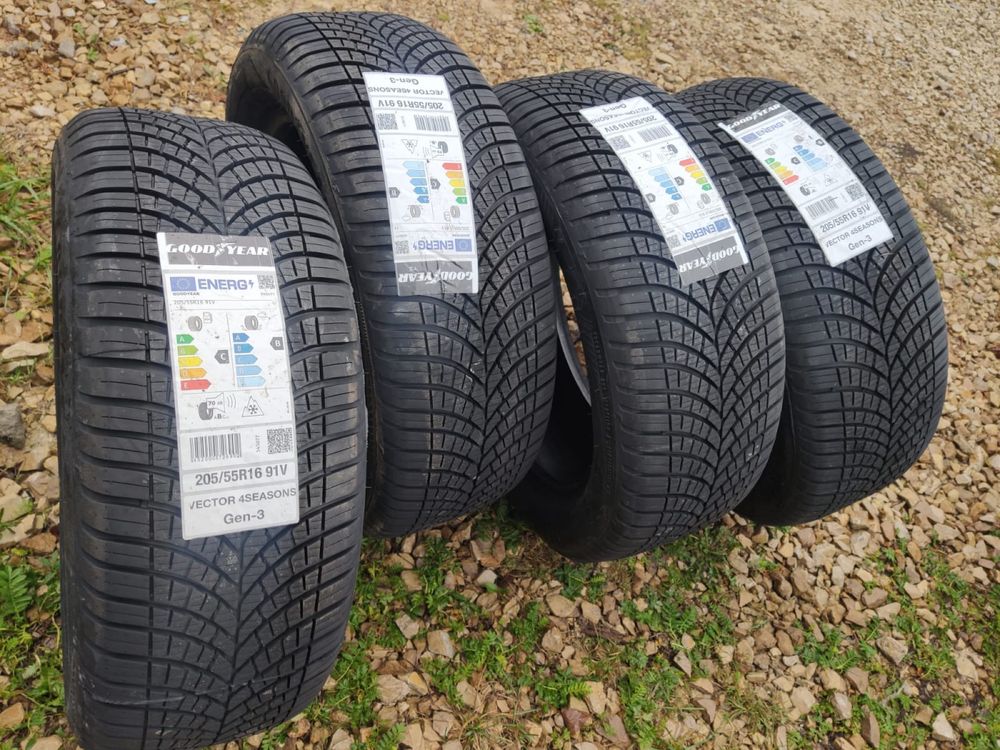 205/55r16 Goodyear vector 4season całoroczne opony gen-3 NOWE 2024 91v