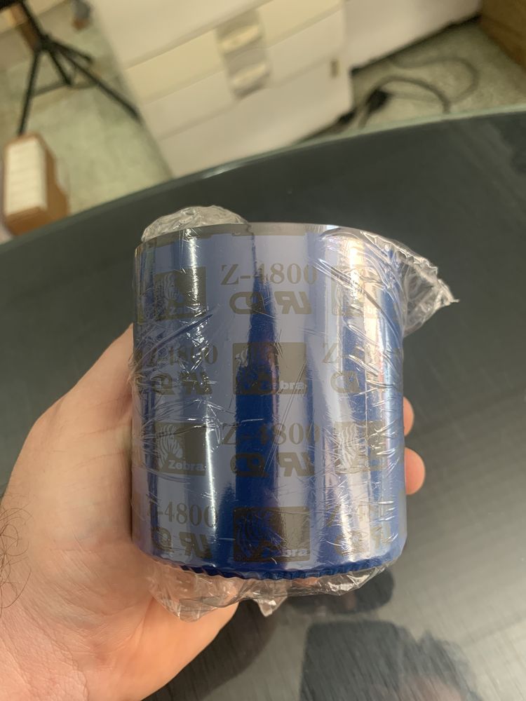 FITA DE CARBONO ZEBRA RESINA 4800 MEDIDA 80MMX450M