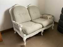 Sofa kanapa biała vintage shabby chic