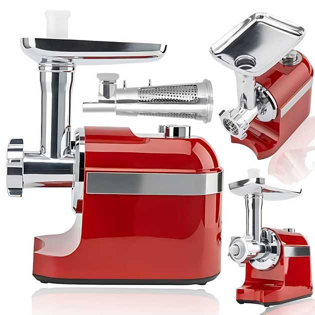 Мясорубка Rainberg RB-2270 3800W с реверсом и насадками для шинковки