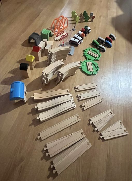 Kolejka drewniana IKEA