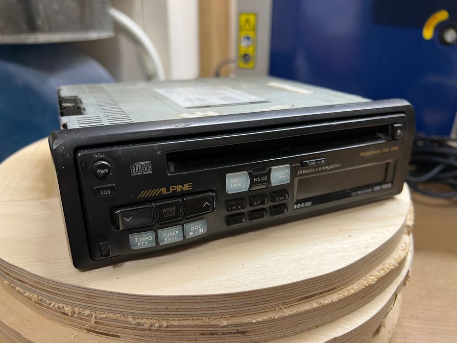 Vintage, kultowy Radioodtwarzacz CD Alpine CDE-7820R, wysyłka Gratis