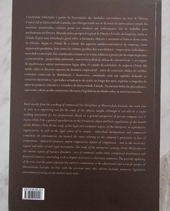 Direito comercial: direito de empresa