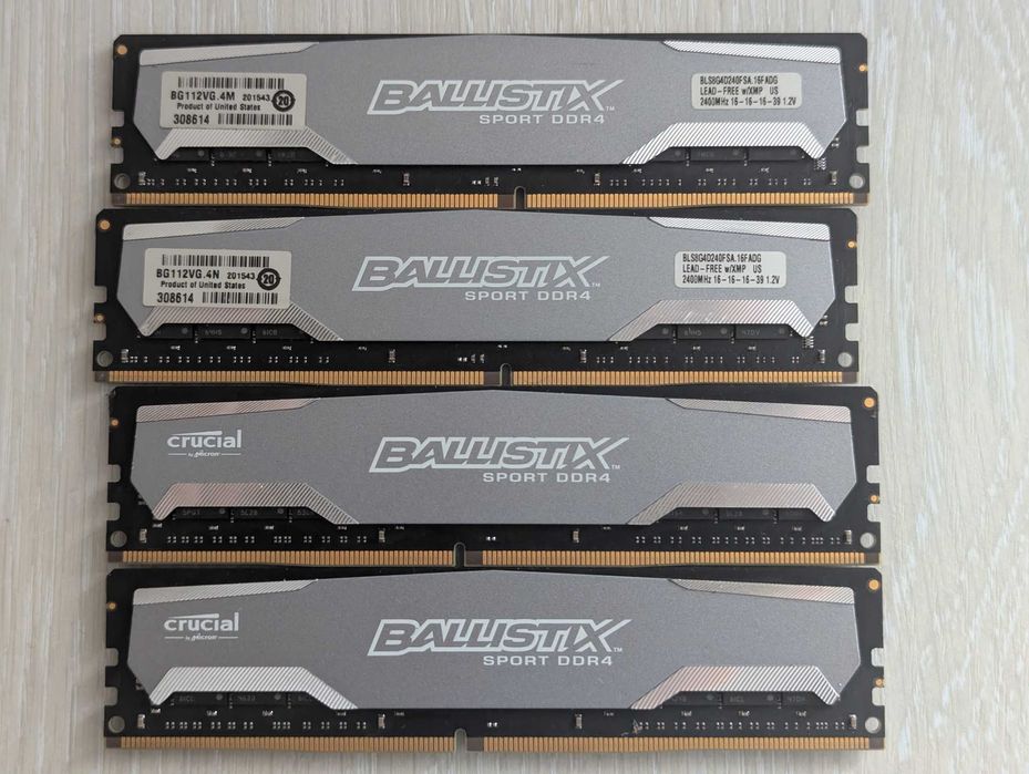 Crucial Ballistix Sport DDR4 32GB (4X8GB)