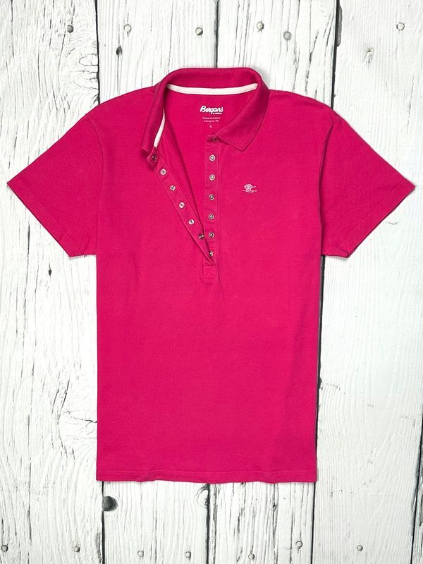 Bergans Koszulka Polo Damska Trekkingowa Zapinana na Napy Logo r. XL