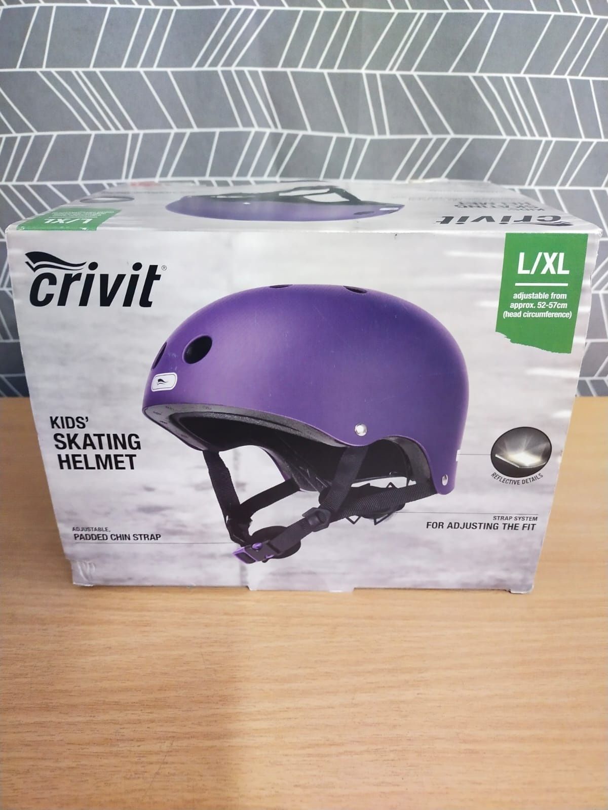 Kask dziecięcy L/XL Crivit 52-57 cm