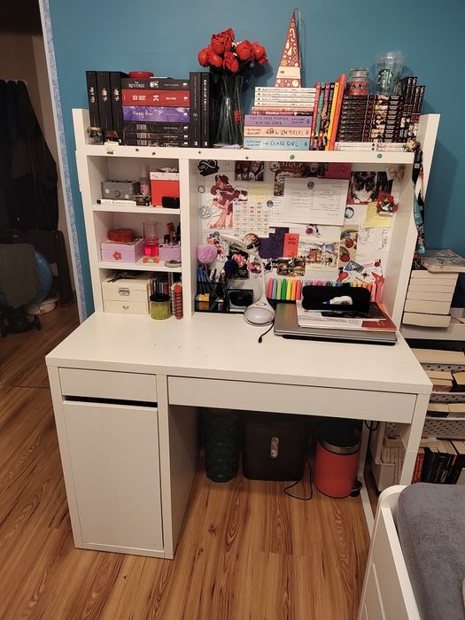 IKEA MICKE biurko, zestaw roboczy 105x50 cm BIAŁY