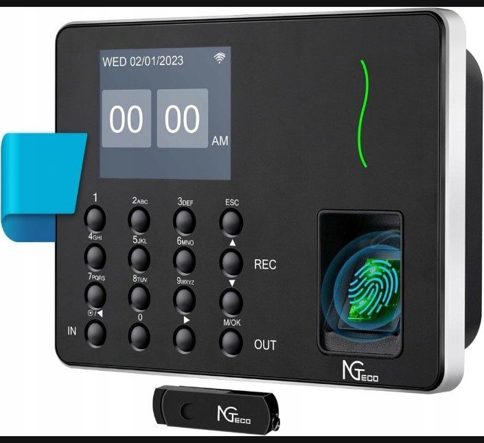 Rejestrator czasu pracy NGTeco NG-W3 Biometryczny SMART