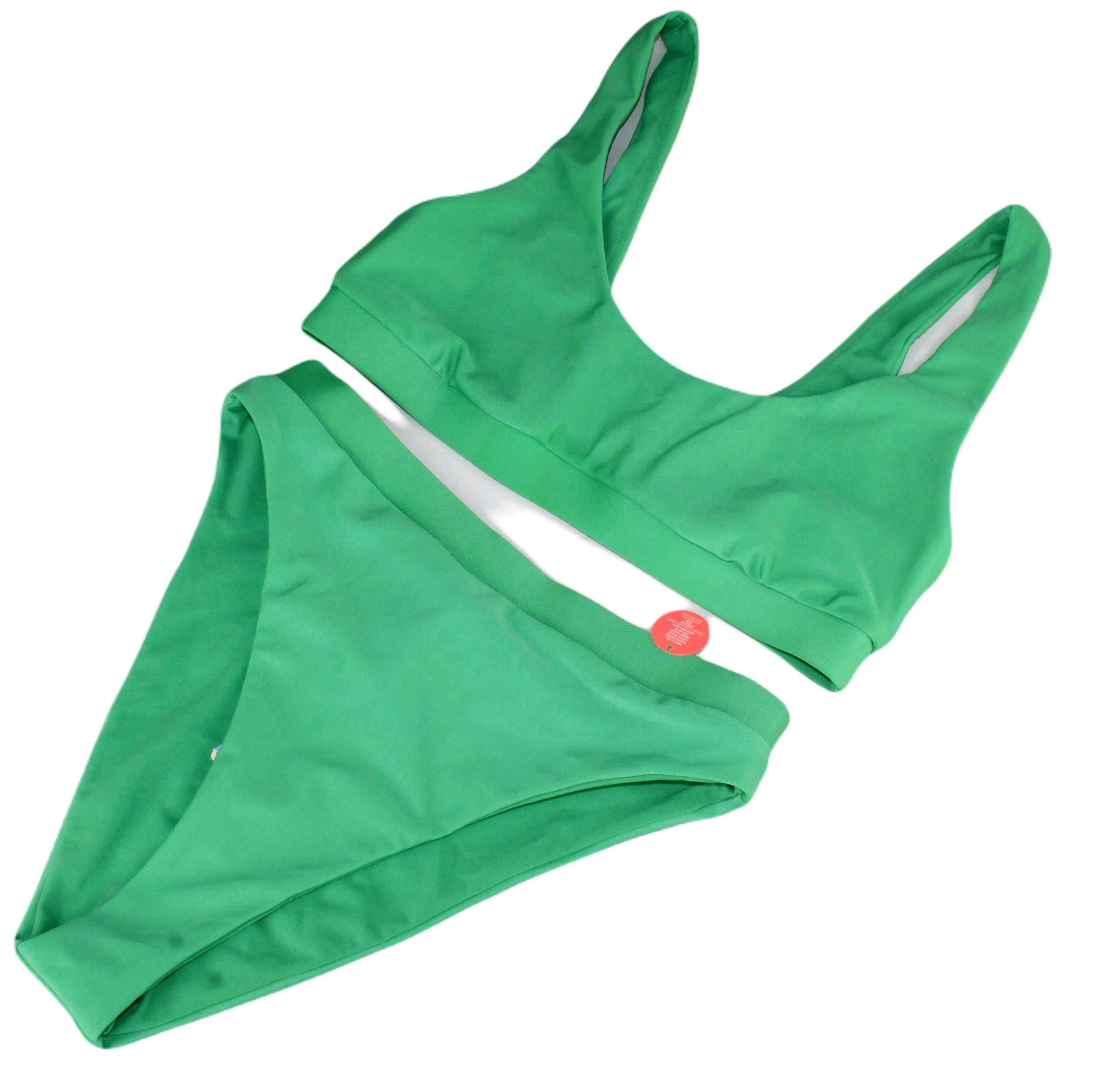 Dwuczęściowy strój kąpielowy zielony L