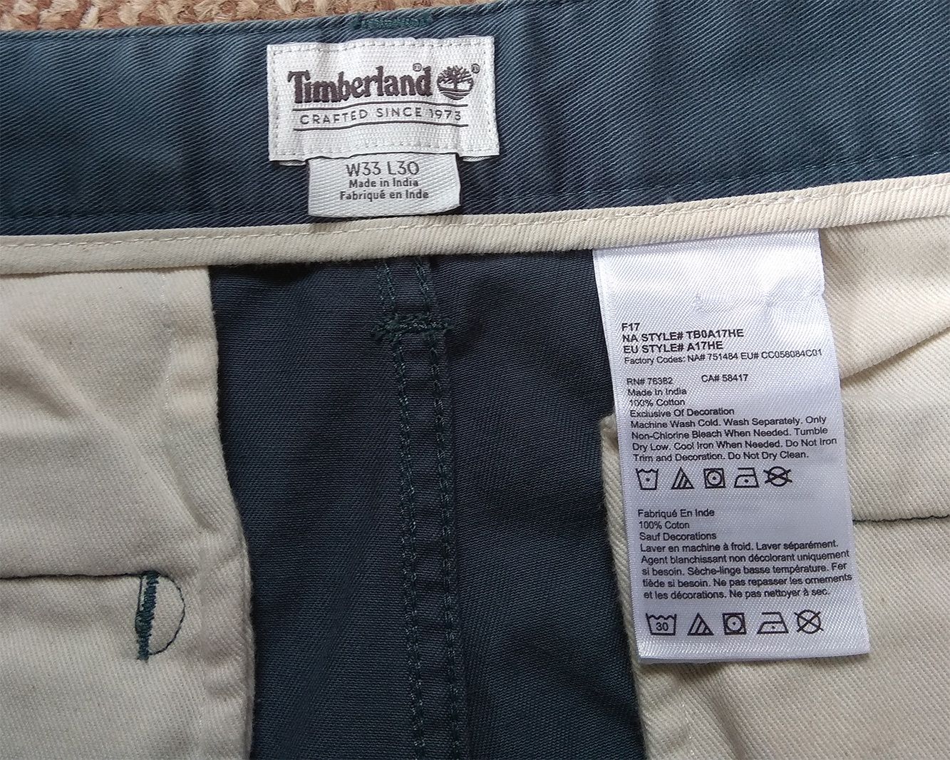 timberland чиносы брюки W33 L30 оригинал
