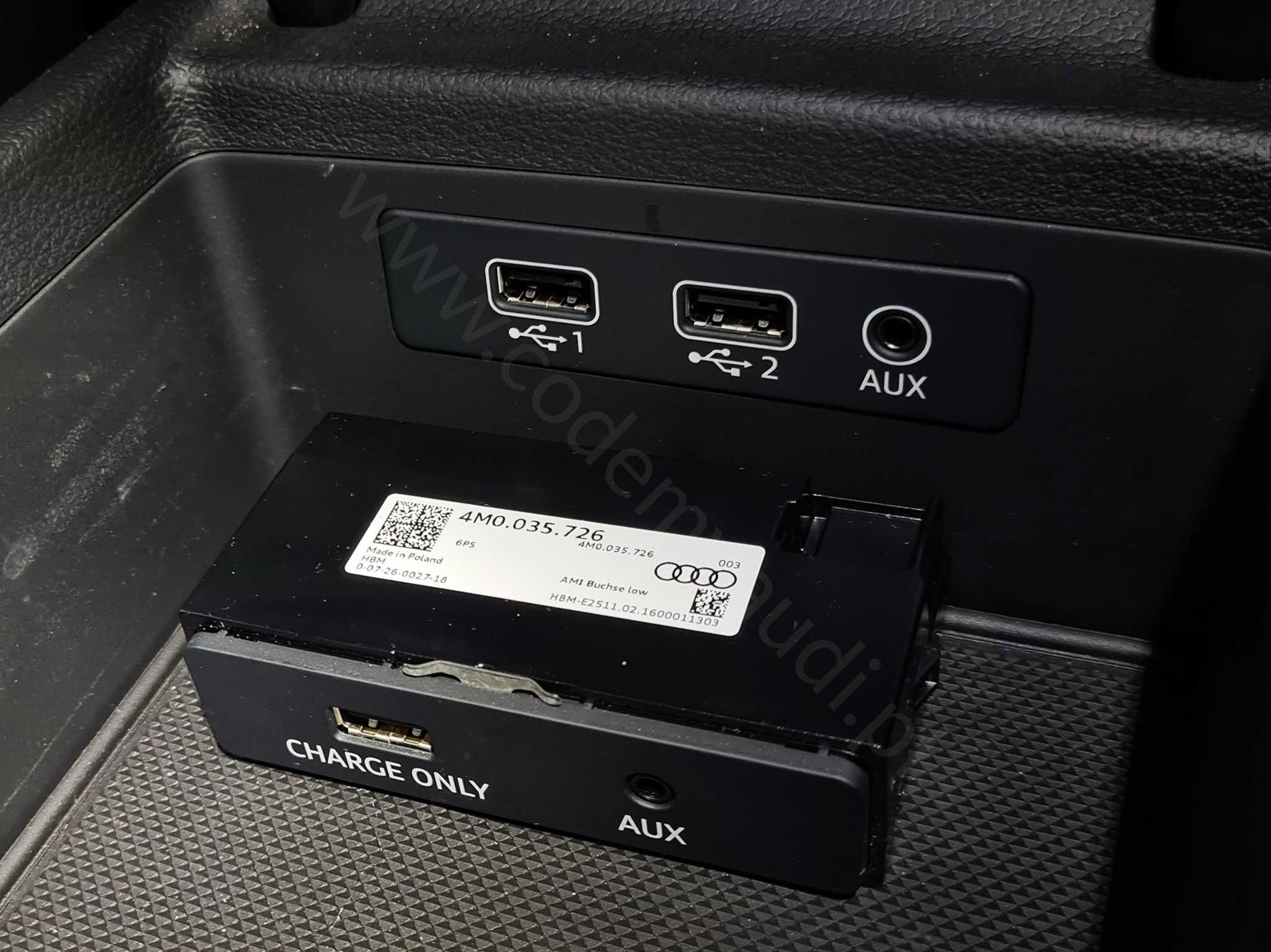 Audi A4 B9 A5 8W Q5 FY Audi Smartphone Interface Gniazdo USB Carplay