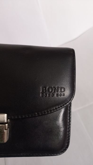 Барсетка BOND шкіряна, чоловіча сумка, гаманець