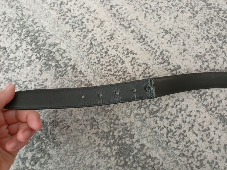 94. Pasek męski czarny Bytom 100 skóra do garnituru