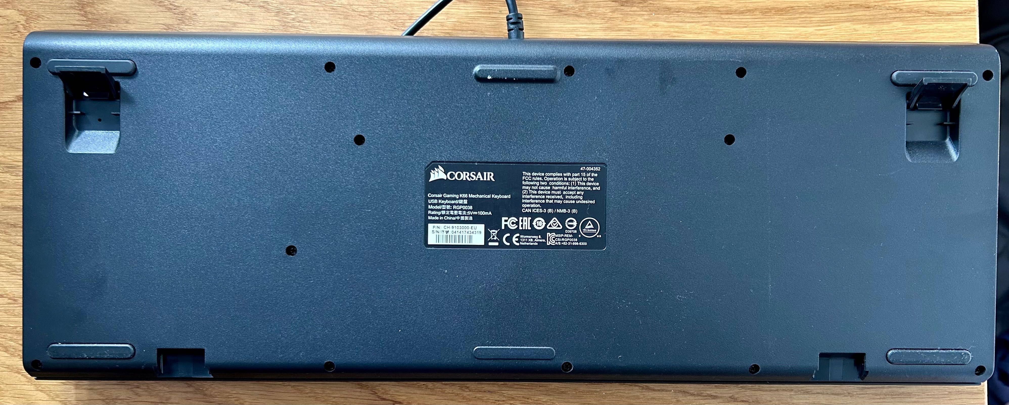 Klawiatura mechaniczna Corsair K66