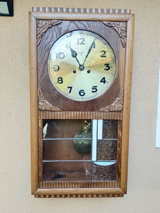 Zegar sygnowany FMS duży tarcza 26cm