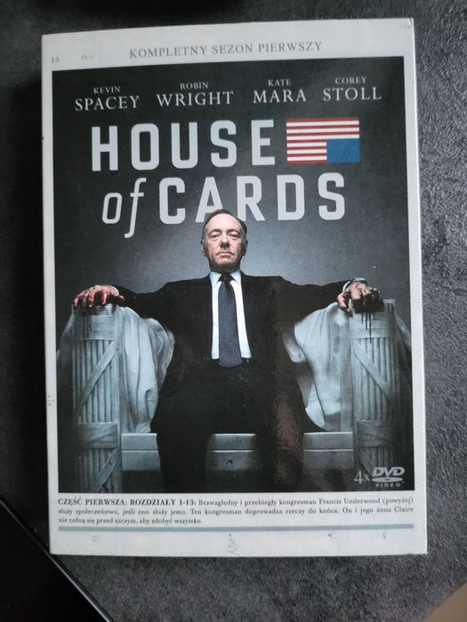 HOUSE of CARDS sezon 1, 4 plyty dvd