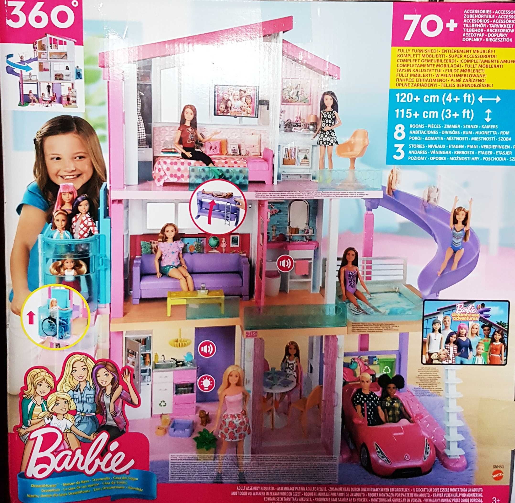domek dla lalek Barbie Domek Dreamhouse NOWY w Kartonie.