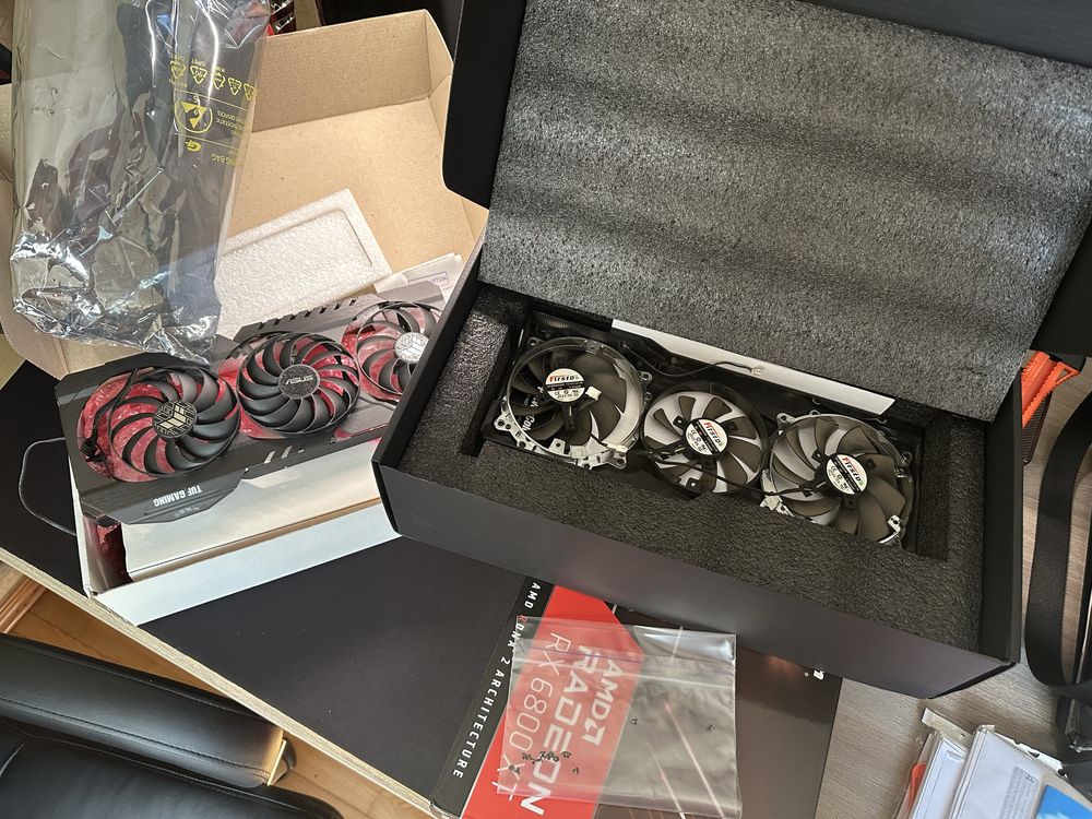 Майнінг ферма на 8 відеокарт RX6800XT/RX6900XT 16 GB Power Color/ASUS