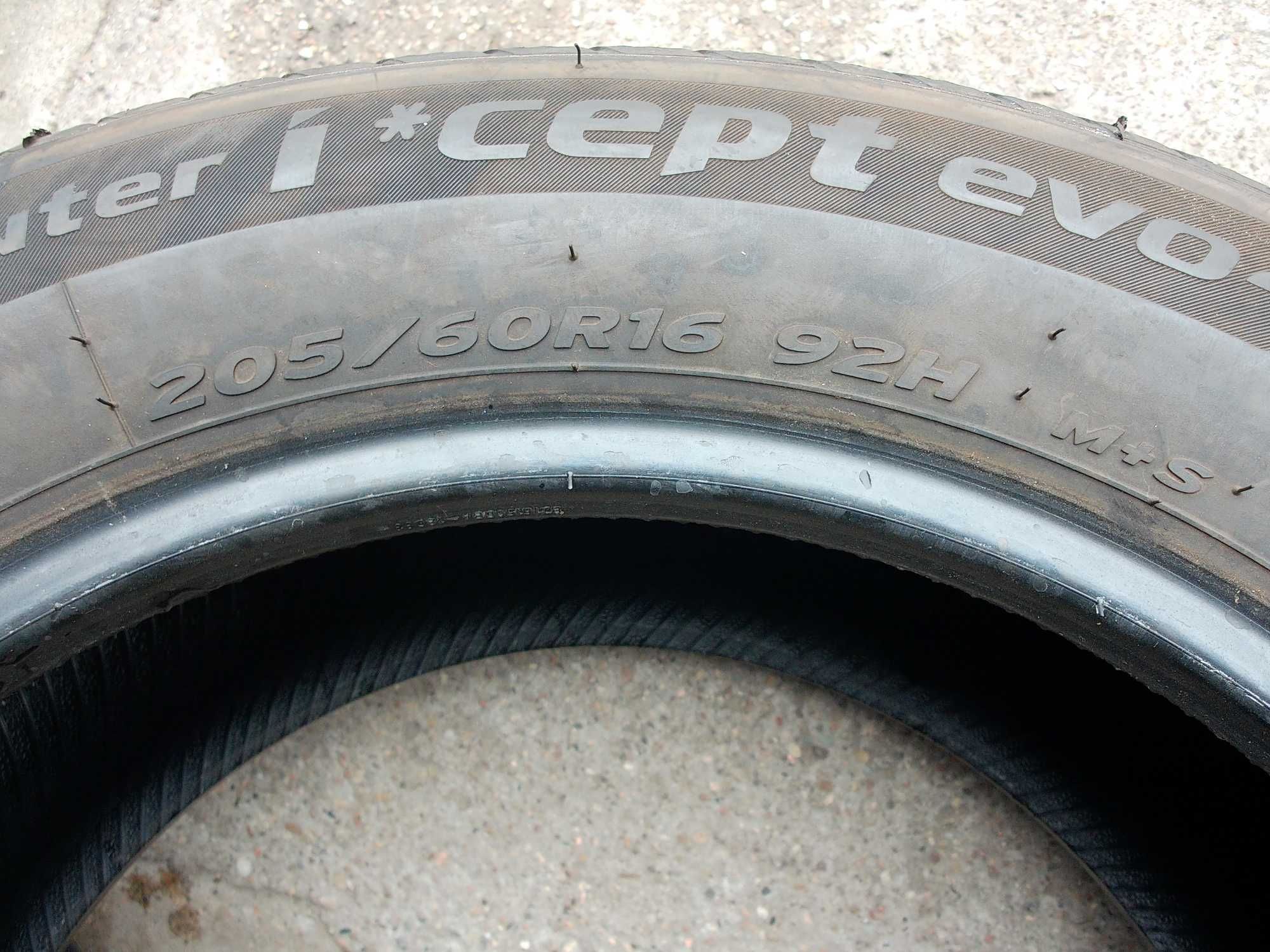 Hankook Winter Icept Evo 2 205/60/16 92H jak nowe