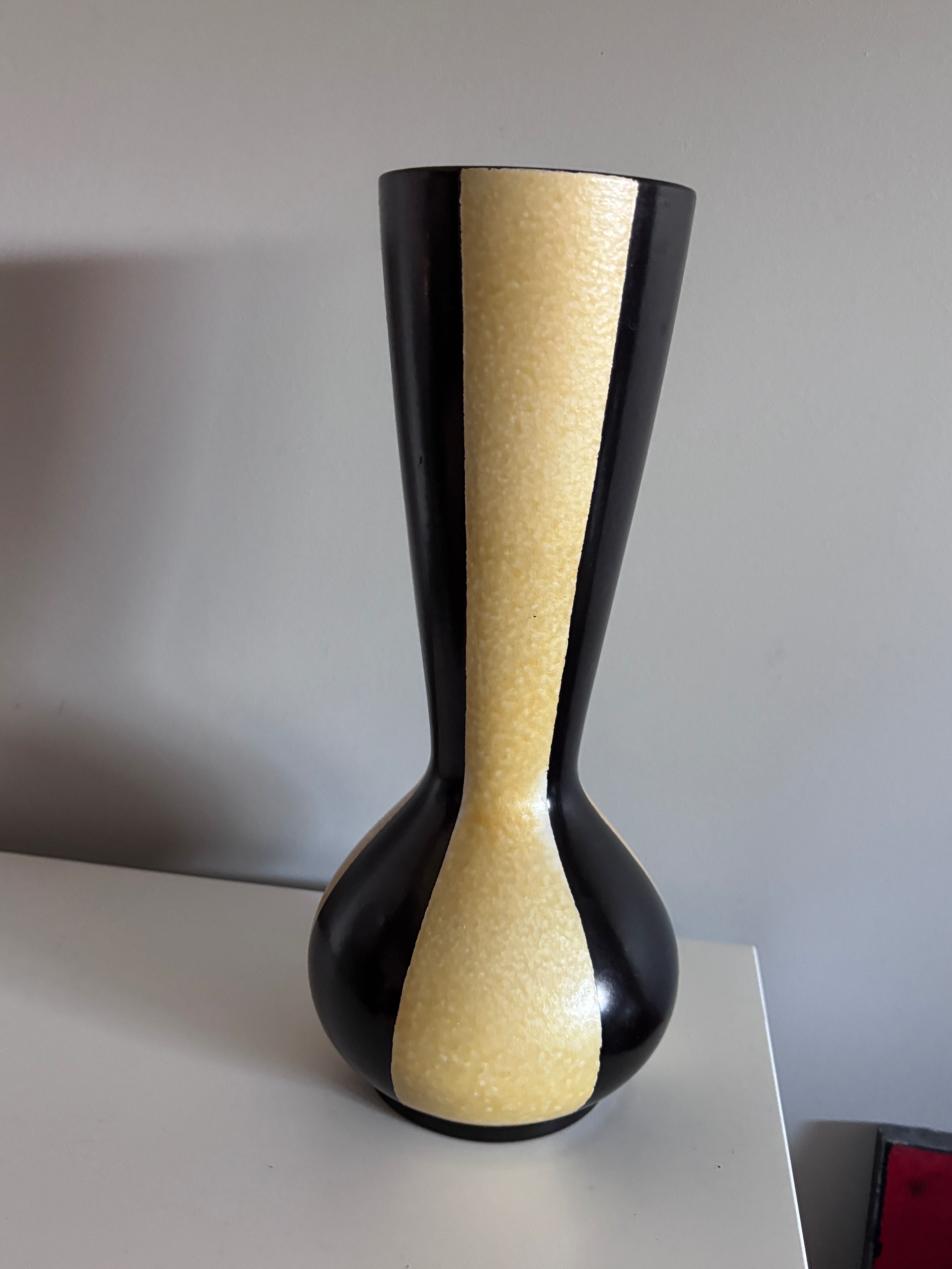 ceramiczny wazon retro prl pikasiak new look