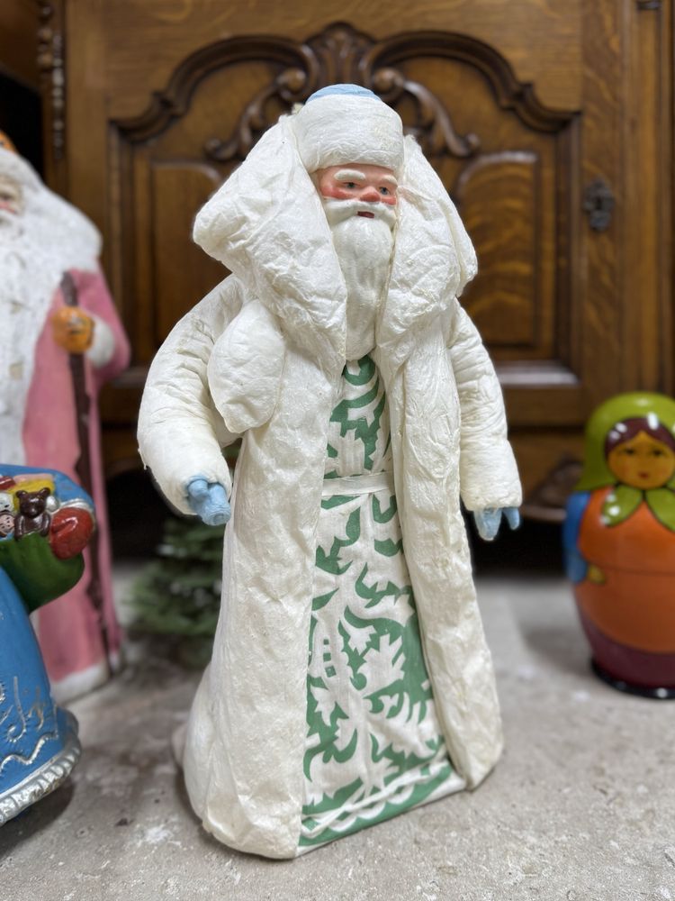 Дед Мороз из ваты. СССР, 1960-е годы. СССР ёлочные игрушки