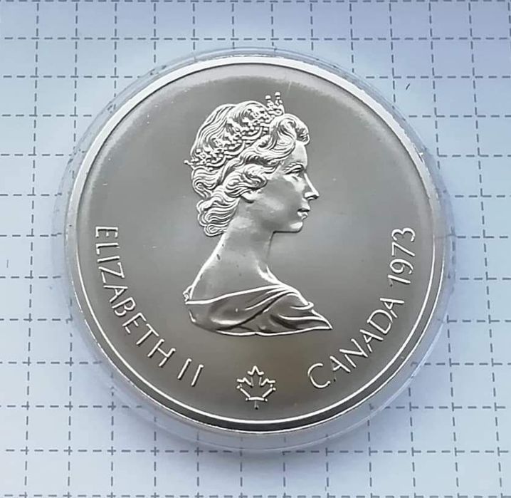 Канада 10$ 1973р. Срібло. "Місто Монреаль" Вага 48,6 грам .