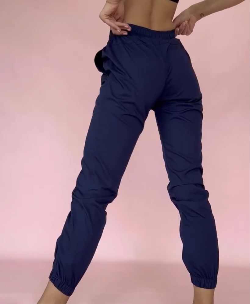 Брюки штаны джоггеры медицинские форма синие одежда женская