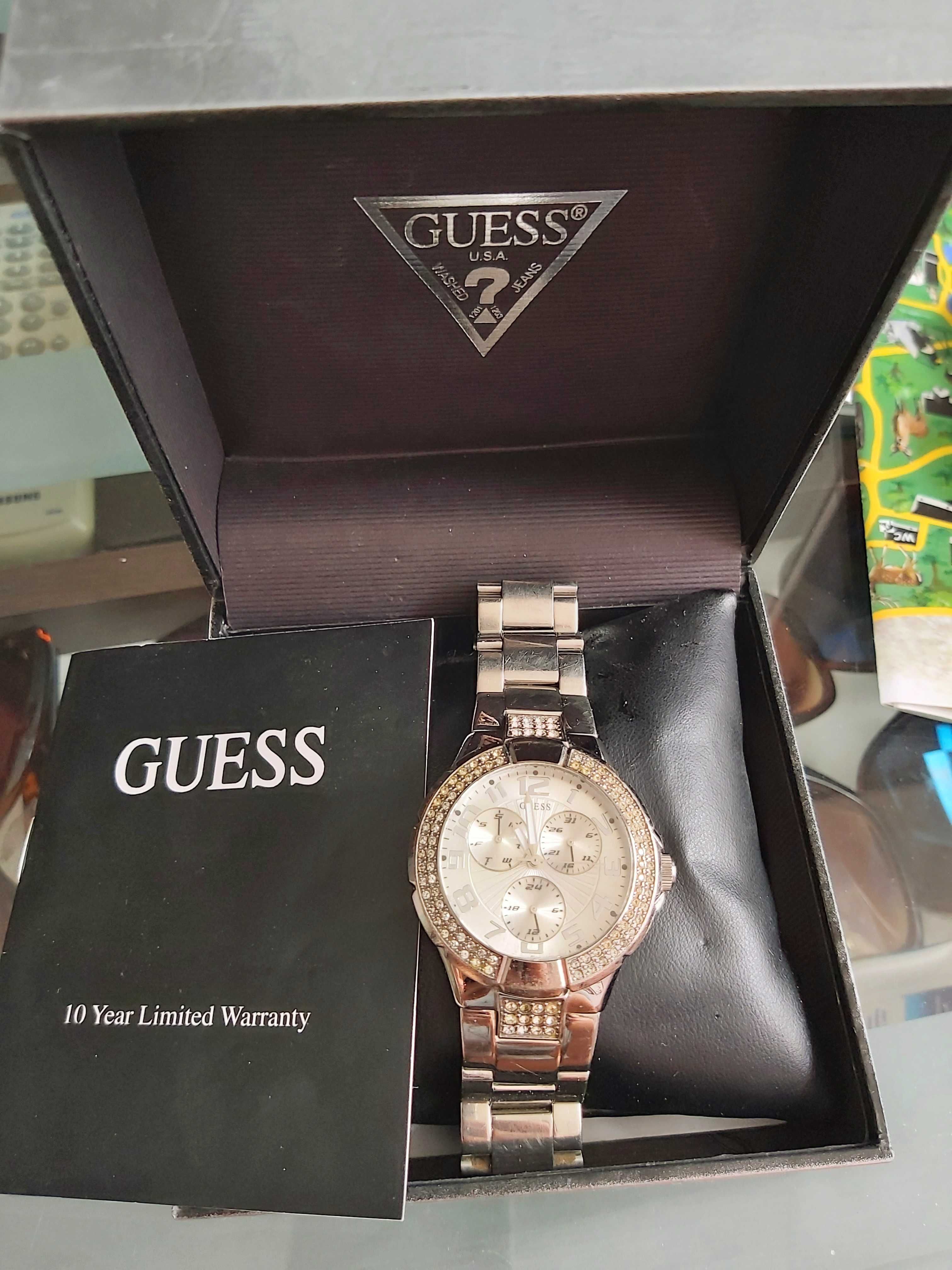 Guess G12557L ,Swarovski ,kobiecy! Stan idealny , nowa bateria.