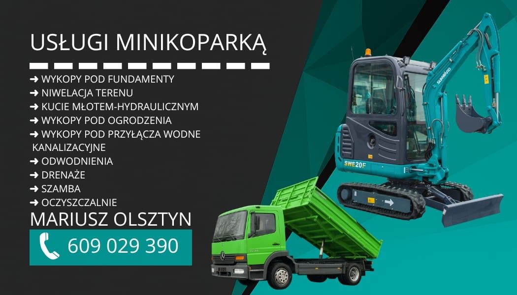 Usługi minikoparką