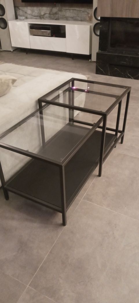 Stolik kawowy ława szklany Ikea loft