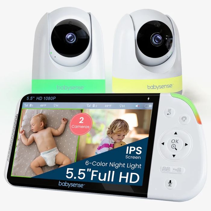 Babysense MaxView PRO – преміальний відеоняня-монітор з двома камерами