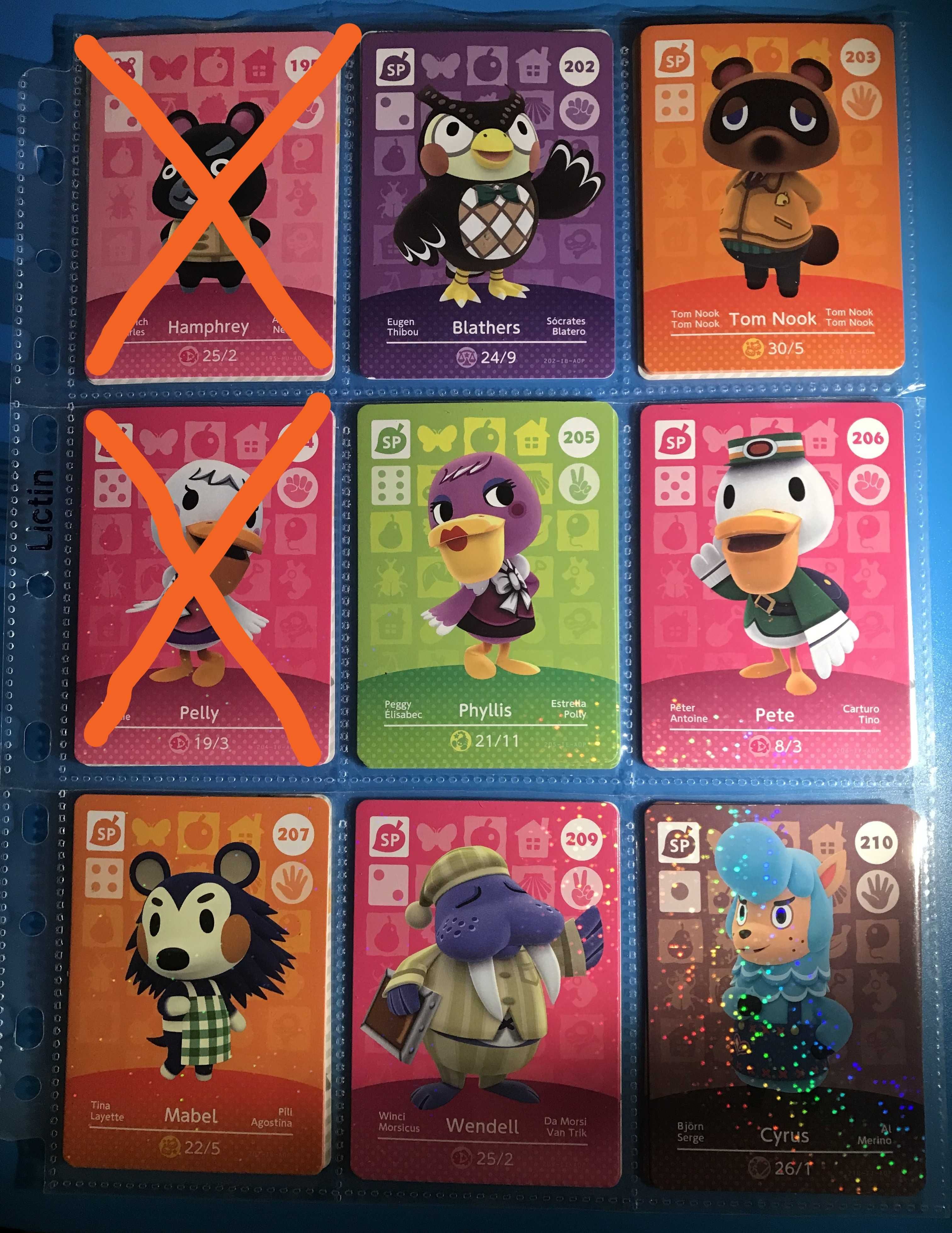 Animal Crossing Cartas Amiibo (Serie 1-4 + WA) Venda ou Troca