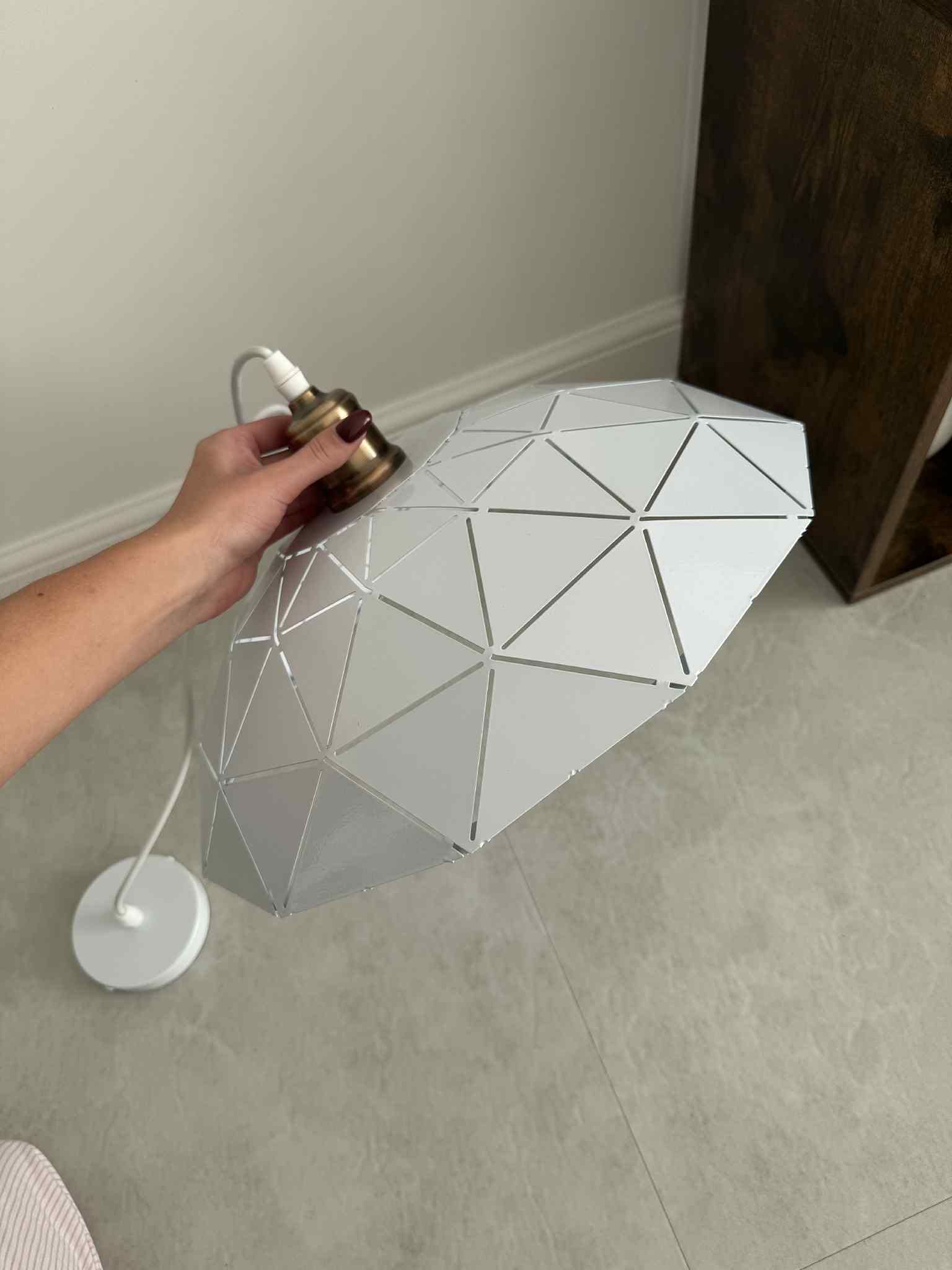 Lampa wisząca  biała