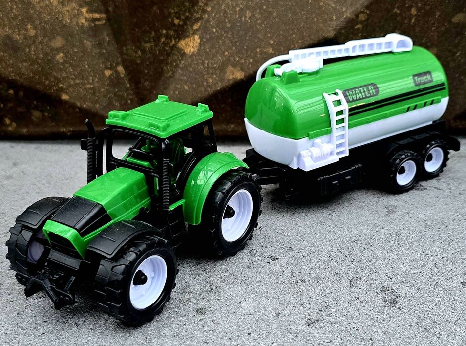 Traktor z cysterna Zabawki maszyny rolnicze dla dzieci Mały Farmer