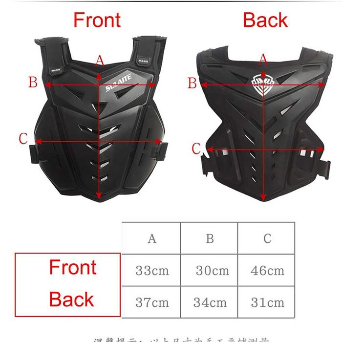 Безрукавая мотозащита тела мото-черепаха SULAITE GT202 для мотокросса
