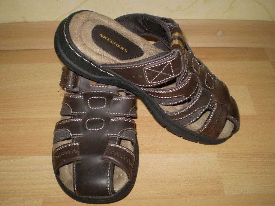 Мужские кожаные сандалии-шлепанцы SKECHERS STORCH RAMZI Америка.