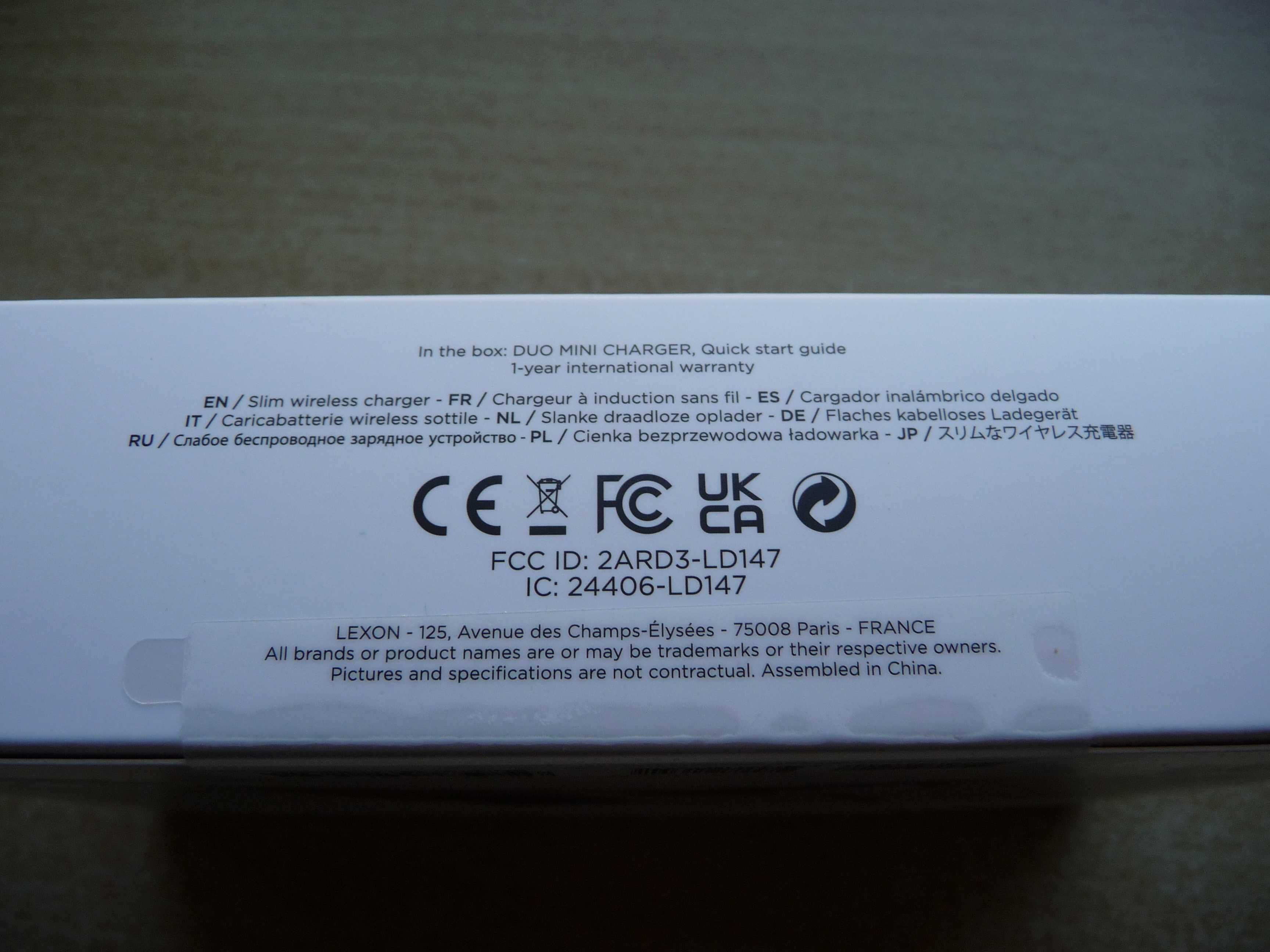 Ładowarka bezprzewodowa Lexon dual mini