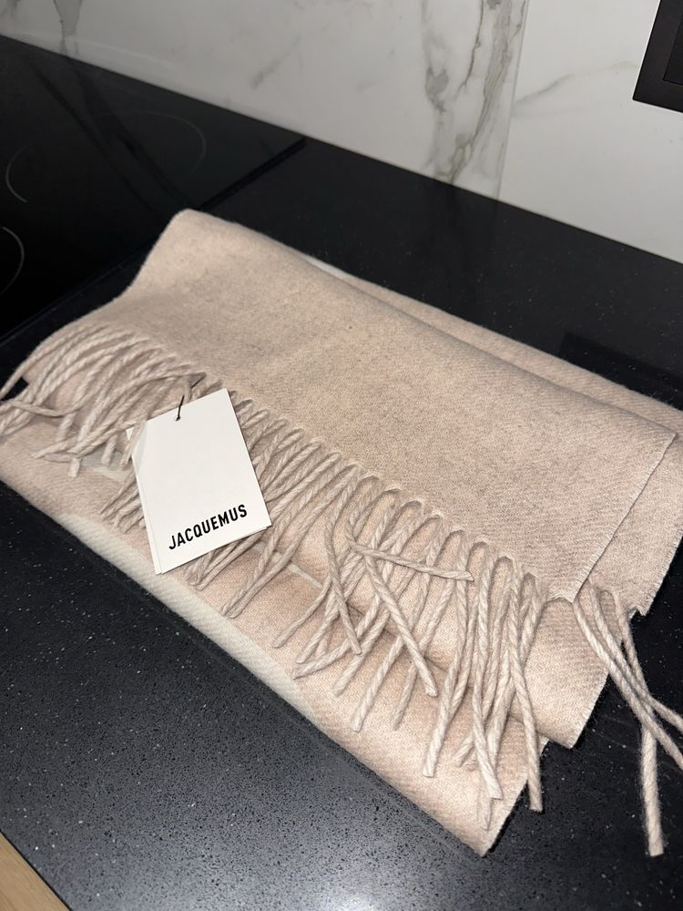 Шарф Jacquemus бежевий