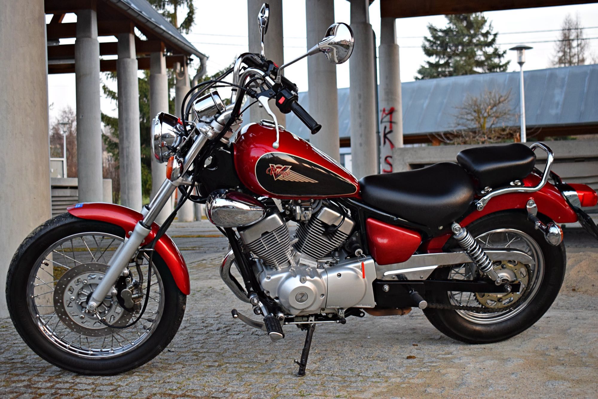 YAMAHA Virago 125 kat B Piękna ZADBANA Bez rdzy W ORYGINALE Bez wkładu