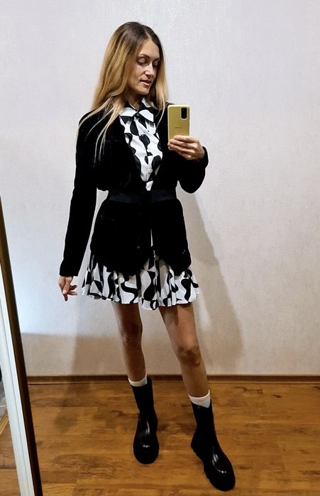 Сукня р.S жакет Bershka велюр піджак