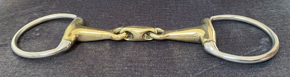wędzidło oliwkowe 12,5 cm podwójnie łamane