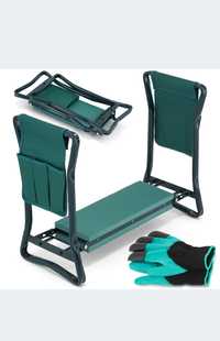 Krzesło ogrodowe Garden Kneeler metal zielony