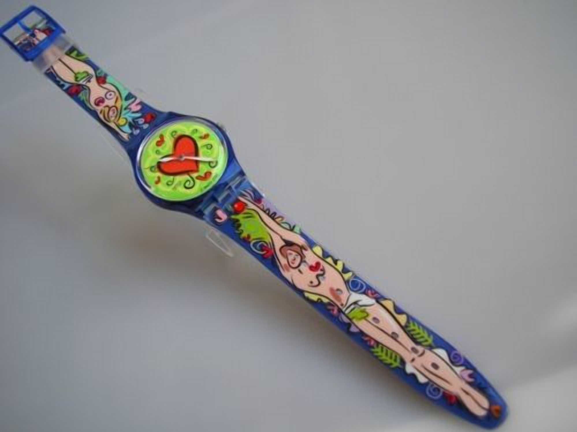 Lote RARO de 2 Swatch 1998/"Love Bite"+"Club Watch 98"/como NOVOS