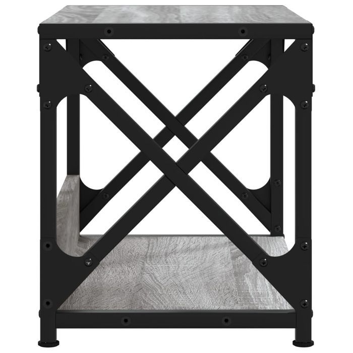 Vidaxl Stojak Pod Drukarkę, 2-Poziomowy Szary Dąb Sonoma 44X26X31,5 Cm