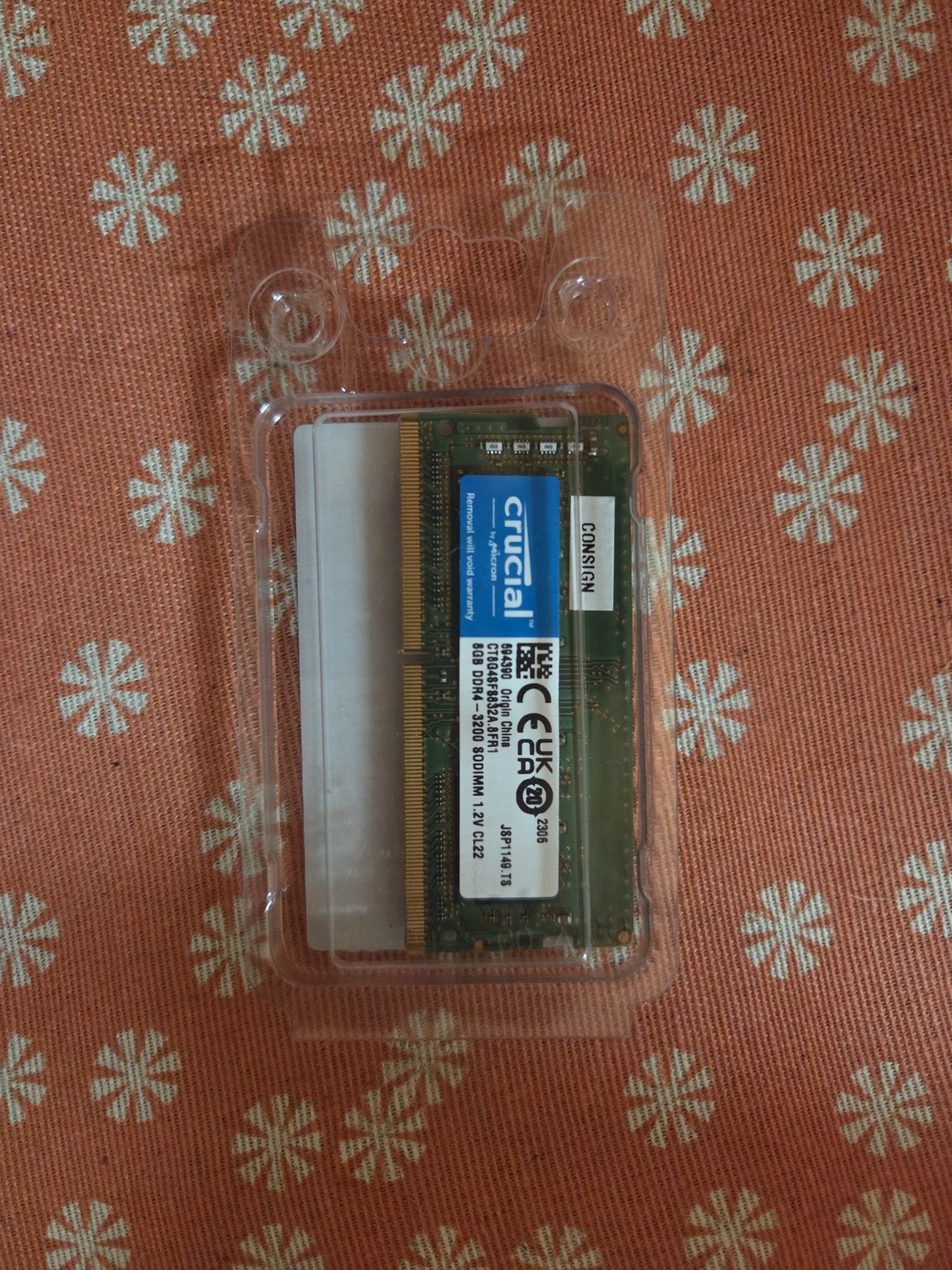 Vendo Kit de RAM Crucial 16GB (2x8GB) 3200MHz para Portátil