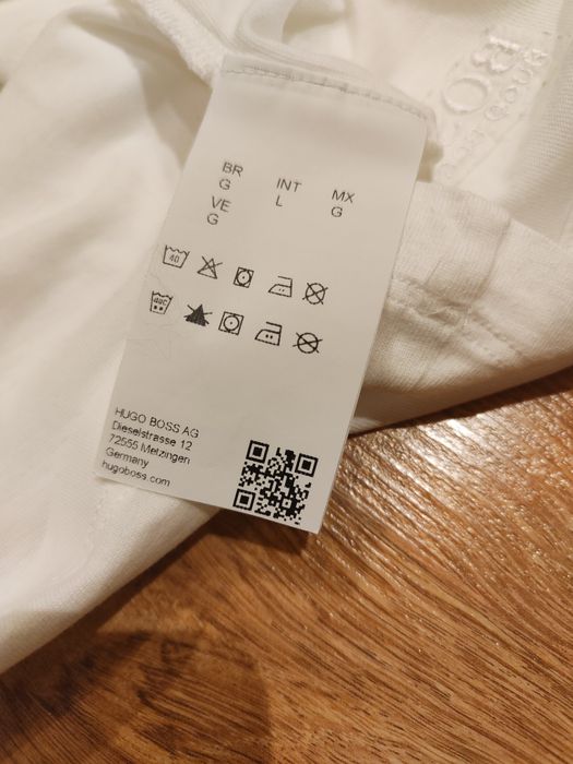 Męski biały top podkoszulek Hugo Boss