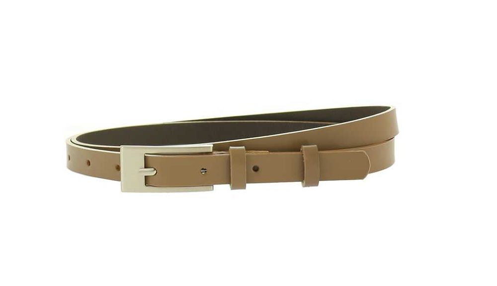 Cappuccino pasek skórzany damski 1,5 cm skóra naturalna PL